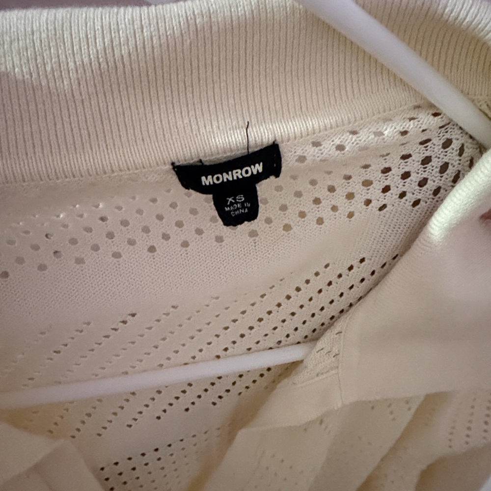 Monrow Ivory Knit Top - Picture 2 of 4